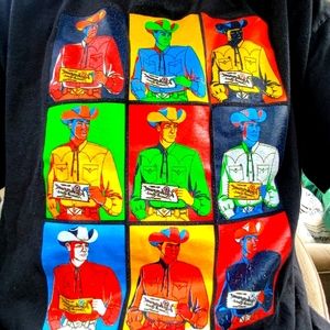 Rocky Mount Ranch Wear Size Large Black s/s tee Vintage 80's shirt